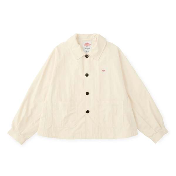 Danton Nylon Tusser Dolman Sleeve Jacket - Ecru | Garmentory