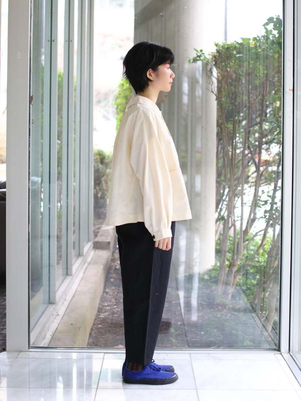 Danton Nylon Tusser Dolman Sleeve Jacket - Ecru | Garmentory
