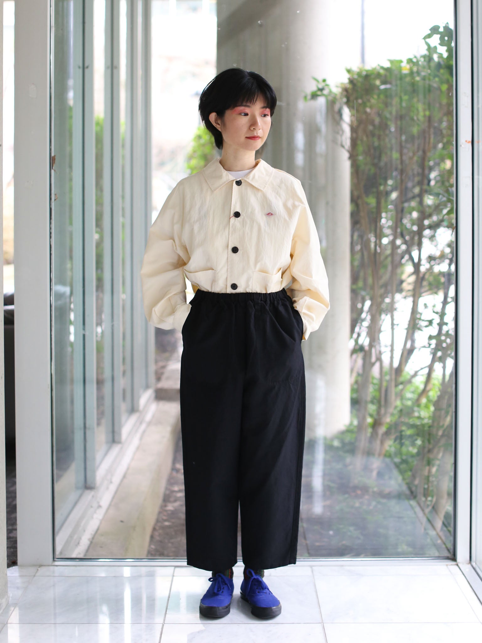 パンツ DANTON COTTON LINEN WEATHER EASY PANTS ASK availability first) DANTON WOMEN'S COTTON LINEN WEATHER