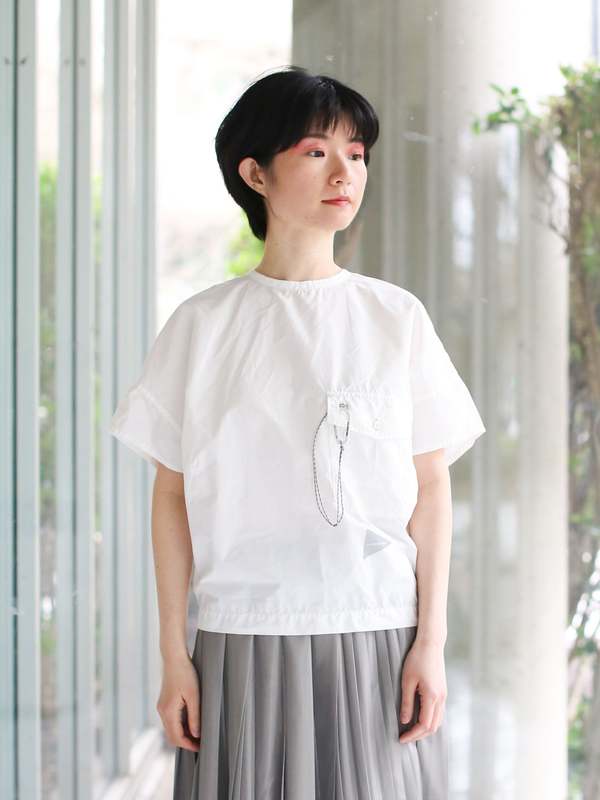 and wander CORDURA Typewriter Pullover - Off-white