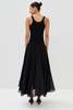 Co Crinoline Double Layer Dress - Black - Thumbnail 6