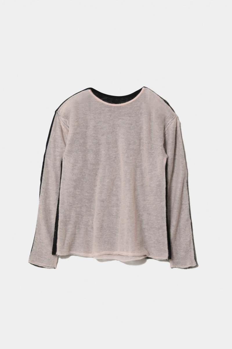 BEAUTIFUL PEOPLE Mohair Knitted Flip Pullover - Olive/Black