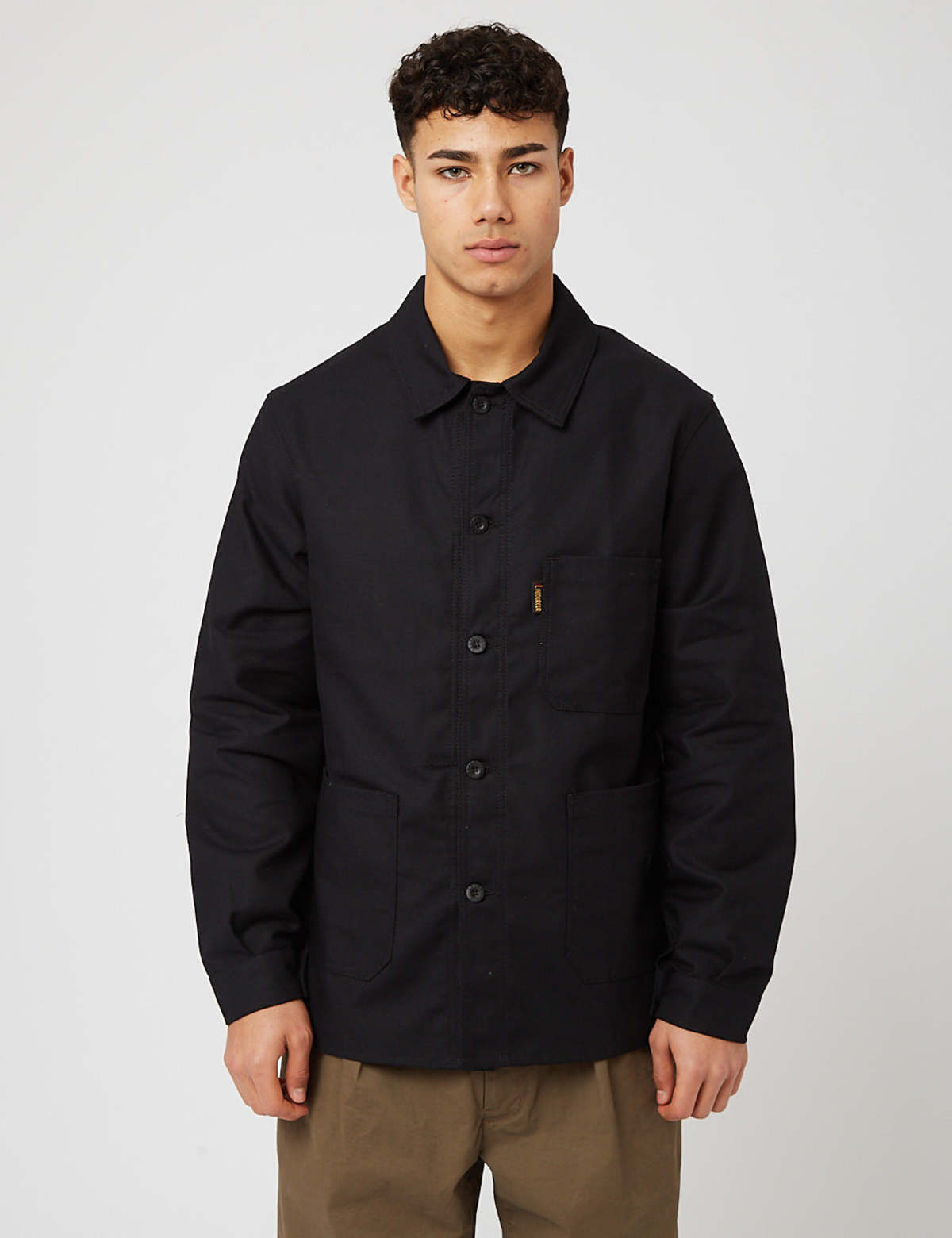 Le Laboureur Cotton Work Jacket - Black - Image 1 of 5