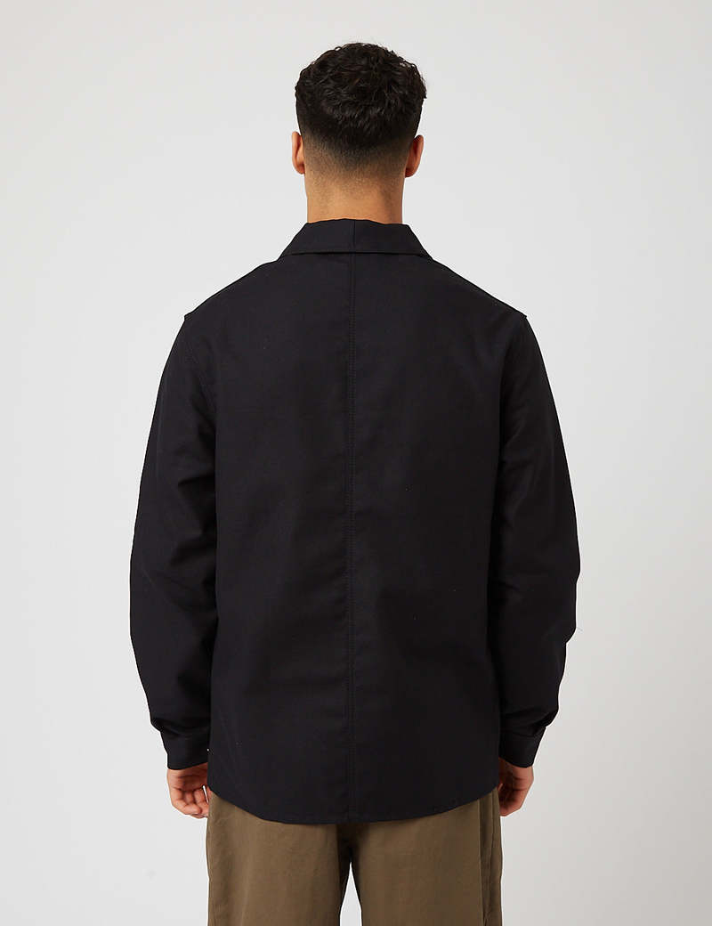 Le Laboureur Cotton Work Jacket - Black