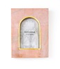 Matr Boomie Jaipuri Arch Picture Frame - Pink Carved Marble - Thumbnail 1