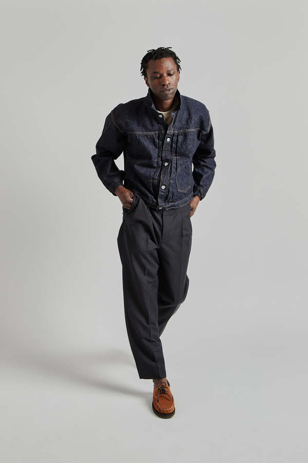 KAPTAIN SUNSHINE Denim Tracker 2P Jacket - Indigo One Wash