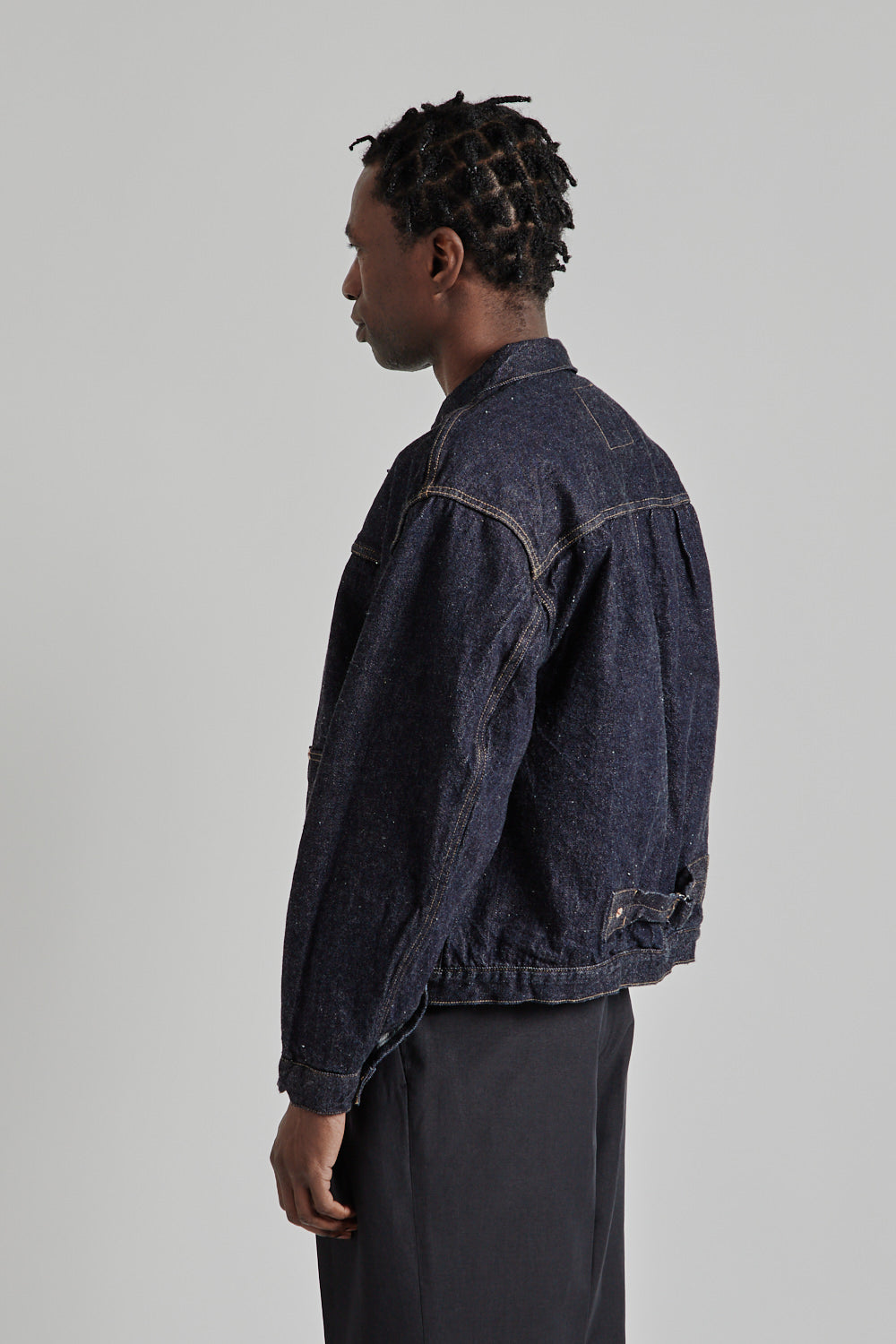 KAPTAIN SUNSHINE Denim Tracker 2P Jacket - Indigo One Wash | Garmentory