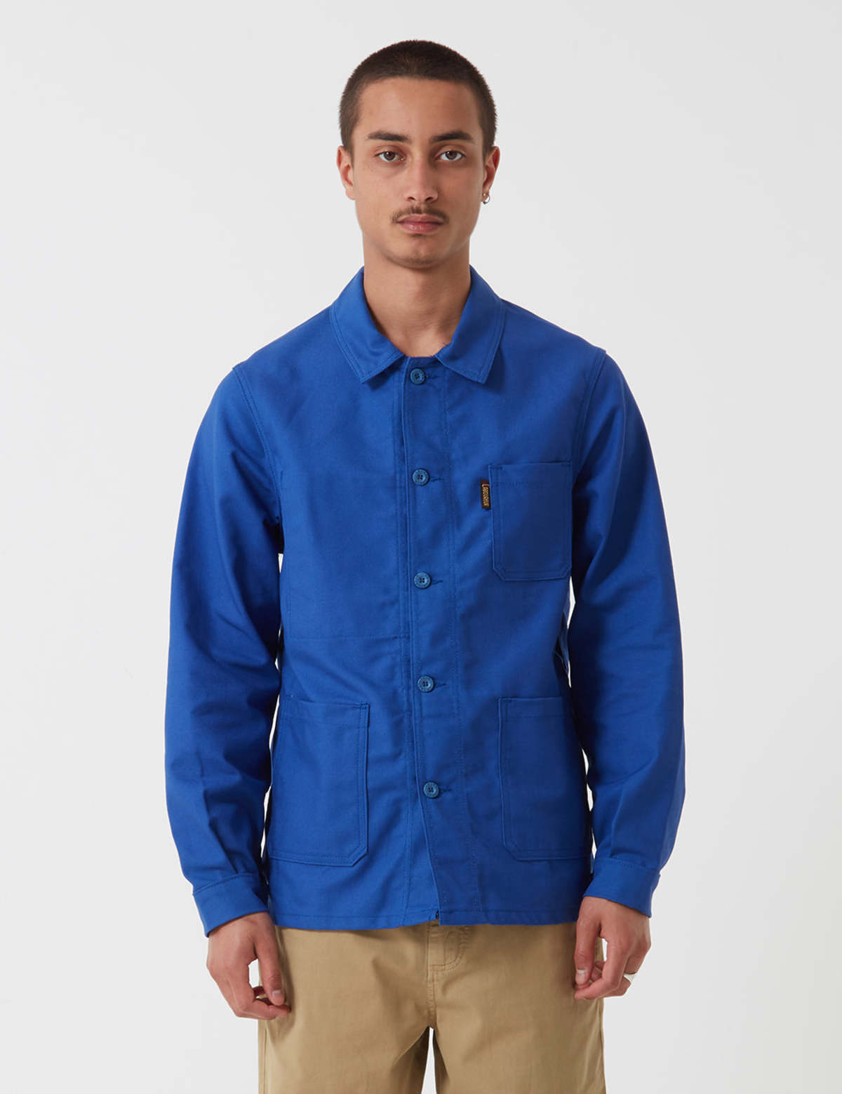 Le Laboureur Cotton Work Jacket - Bugatti Blue - Image 1 of 8