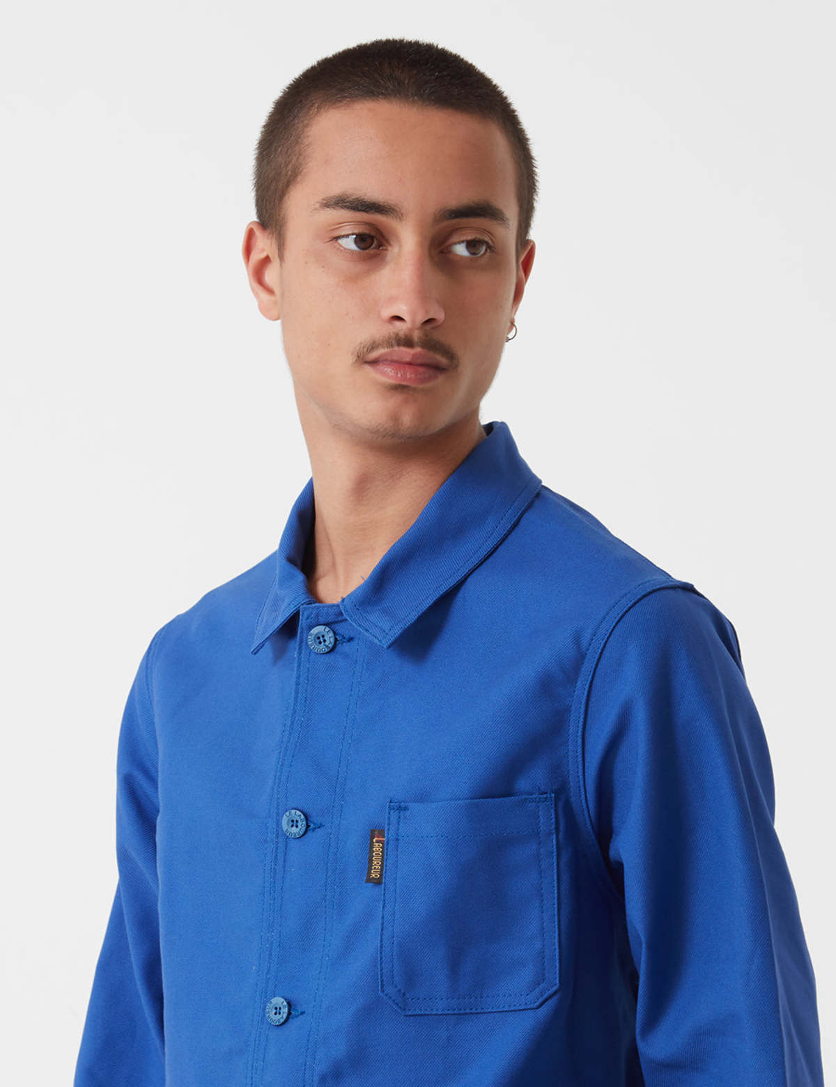 Le Laboureur Cotton Work Jacket - Bugatti Blue - Image 2 of 8
