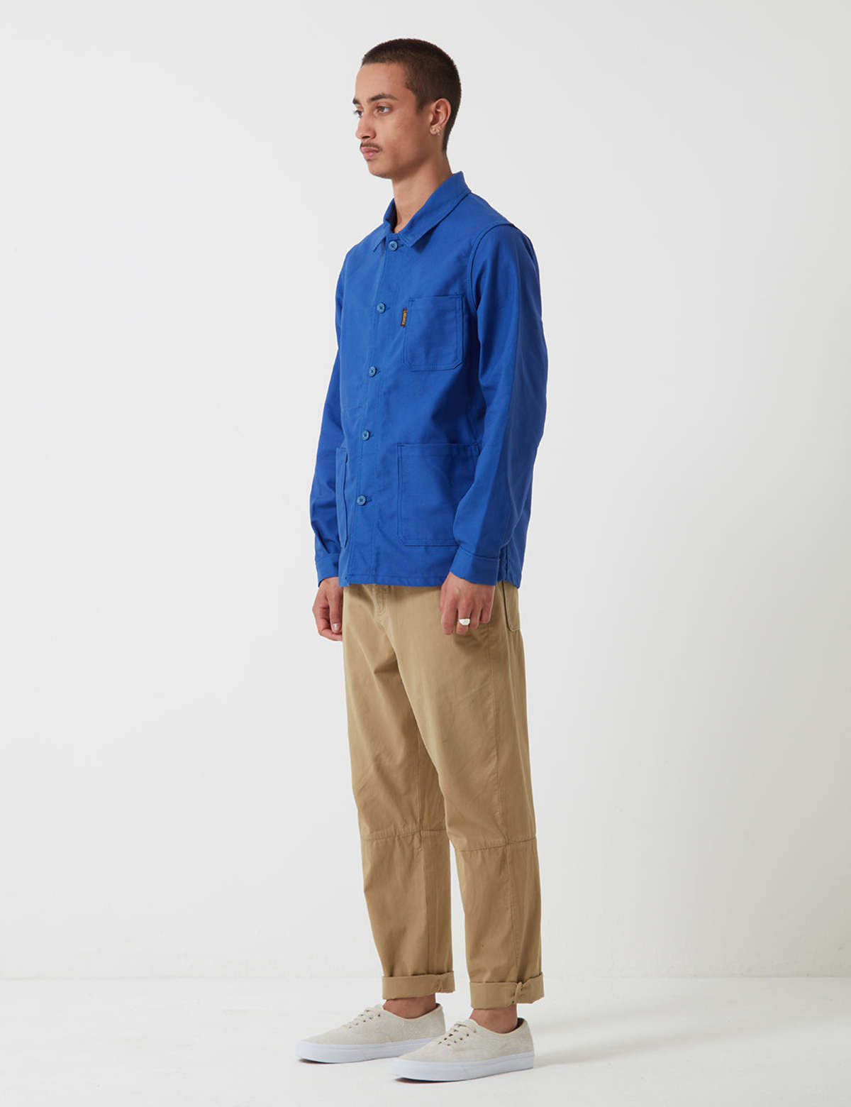 Le Laboureur Cotton Work Jacket - Bugatti Blue - Image 3 of 8