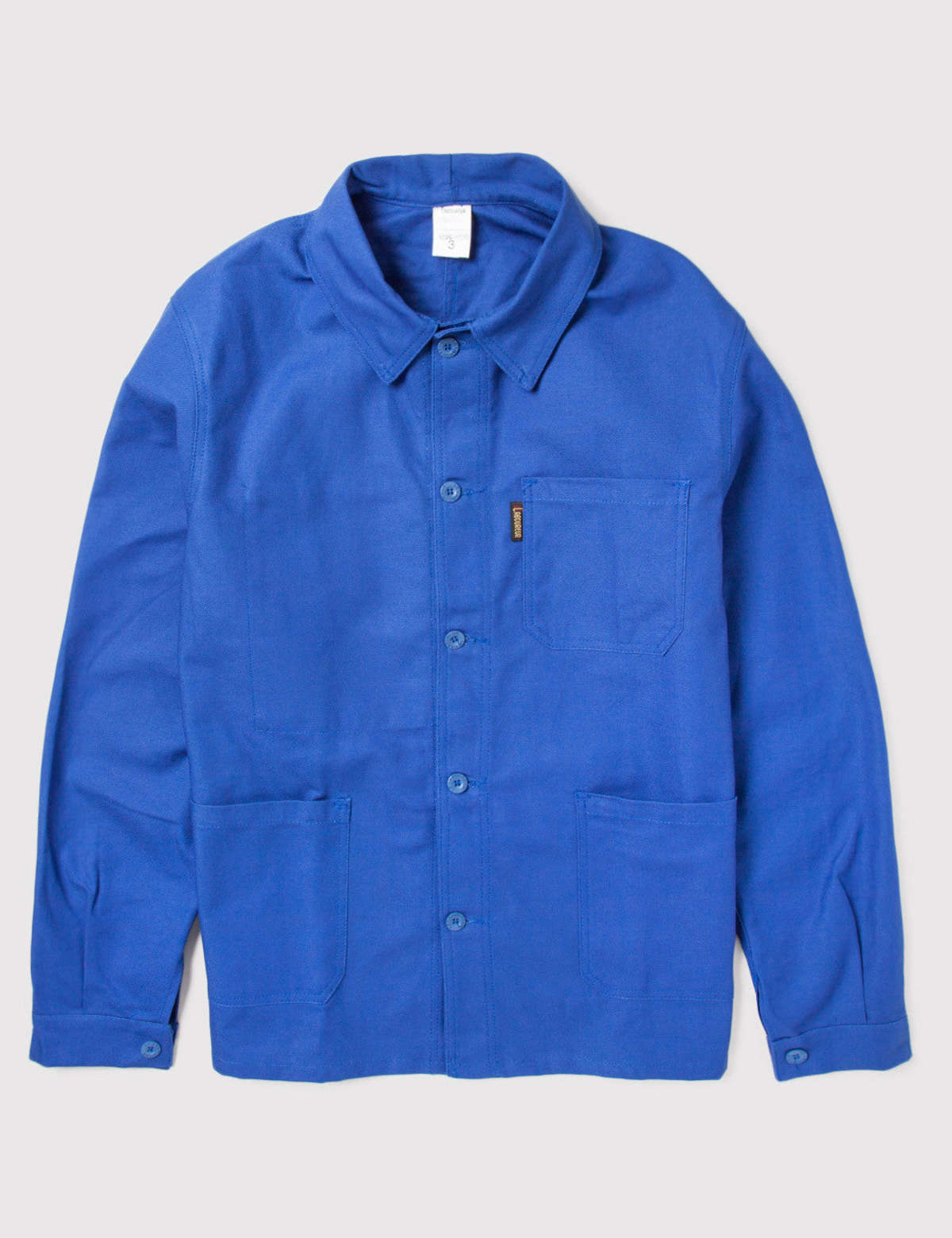 Le Laboureur Cotton Work Jacket - Bugatti Blue - Image 8 of 8