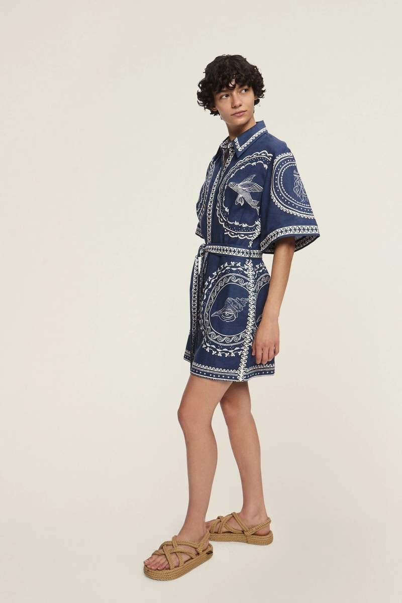 oceane mini dress Alemais Oceane linen minidress