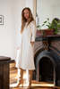 Erica Tanov Rye Cotton Canvas Dress - Natural - Thumbnail 14