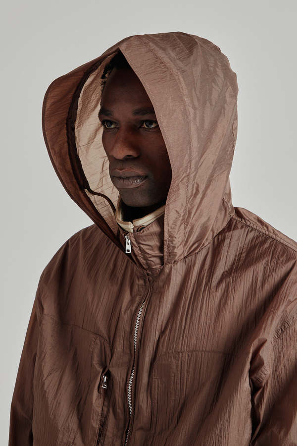 Ranra Purs Light Nylon Hoodie Jacket - Monk's Robe | Garmentory