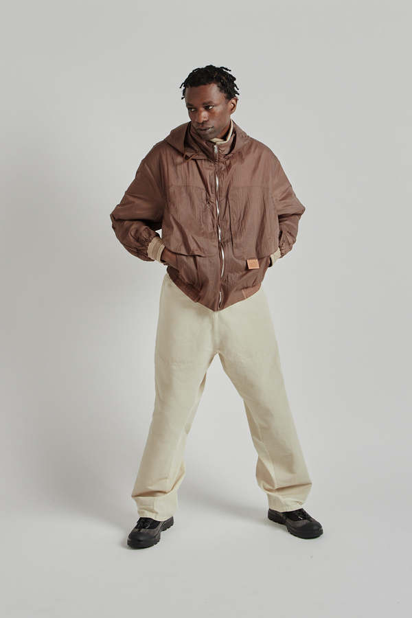 RANRA WOOL HOODED BLOUSON