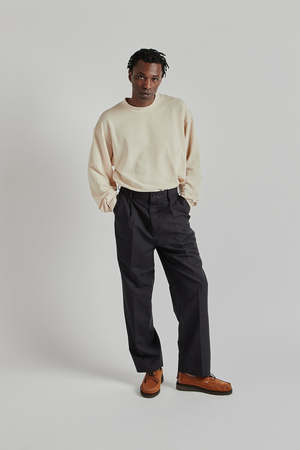 KAPTAIN SUNSHINE Shoecut Slacks - Top Navy | Garmentory