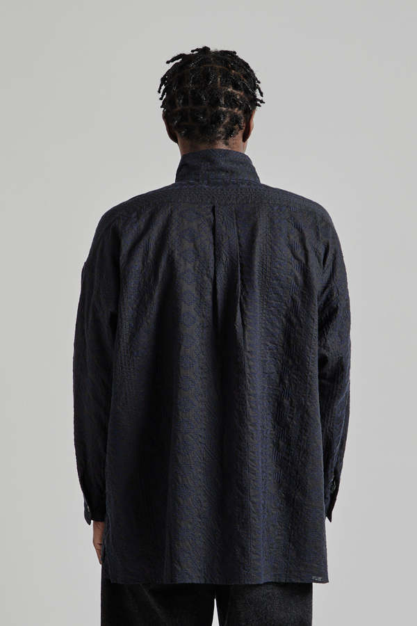 【KAPTAIN SUNSHINE】STAND COLLAR SMOCK KAPTAIN SUNSHINE Standcollar Smock Ink Black