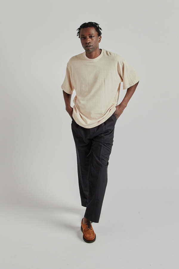 KAPTAIN SUNSHINE Suvin Plating S/S Tee - Sand Pink | Garmentory