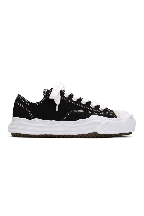 Mihara Yasuhiro Hank Original Sole Canvas Low-Top Sneaker - Black