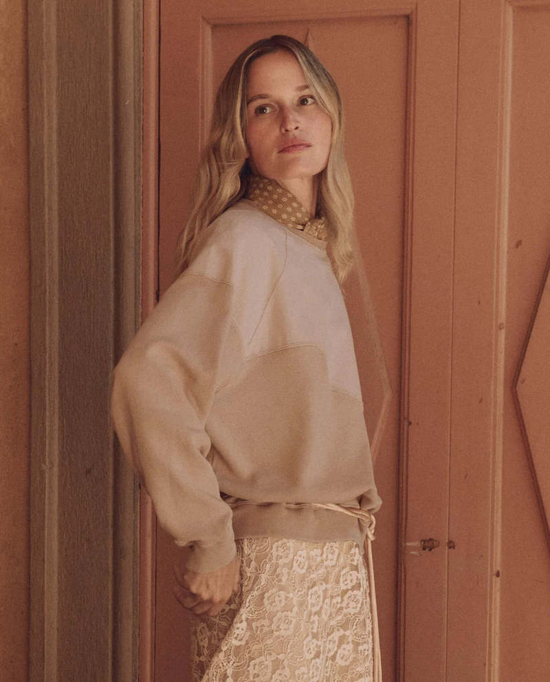 The Great. Western Slouch Sweatshirt - Dusty Pink