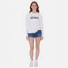 Blue&Cream New York Cotton Crewneck - White - Thumbnail 4