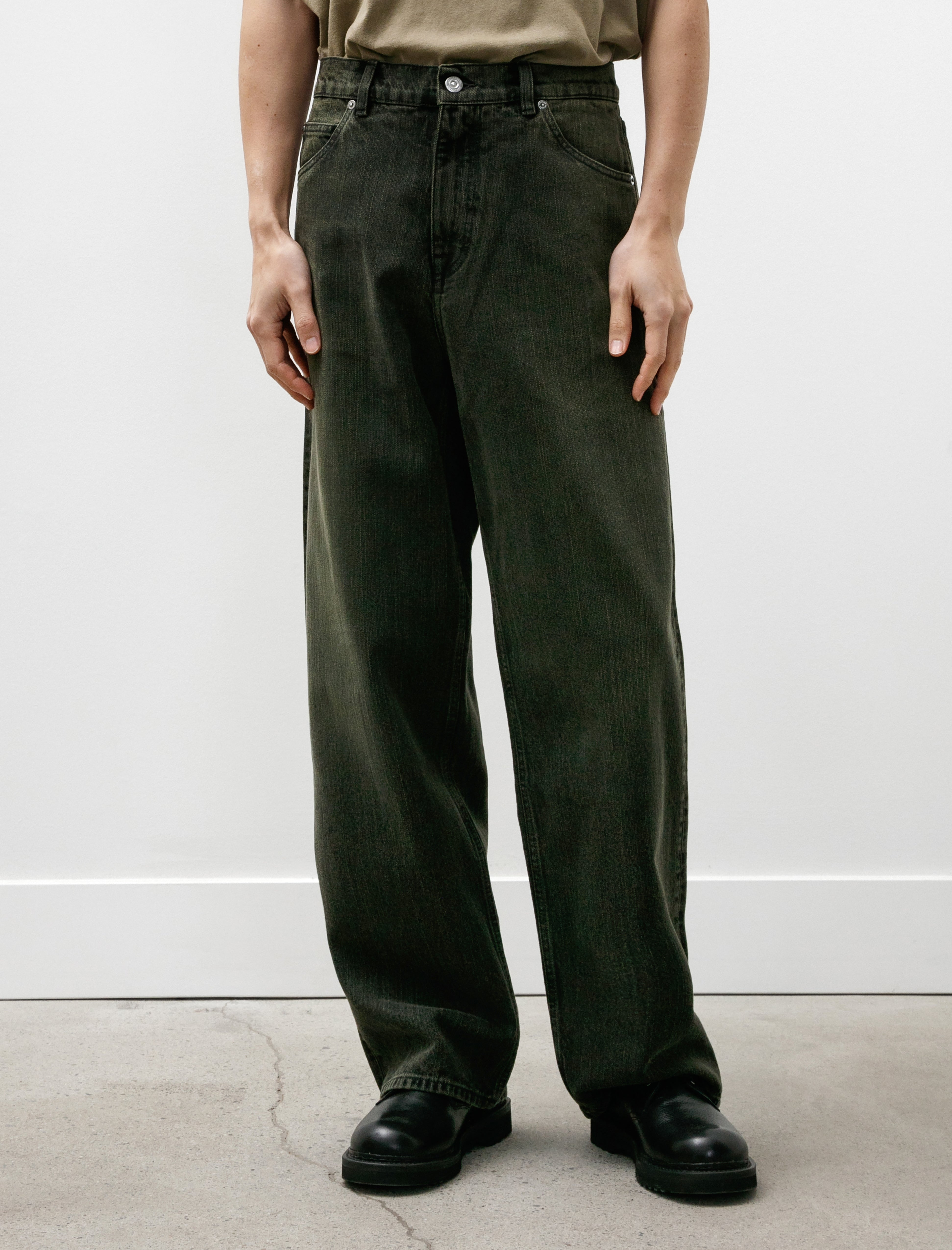 Our Legacy Vast Cut Jeans - Black Sand Chain Twill | Garmentory
