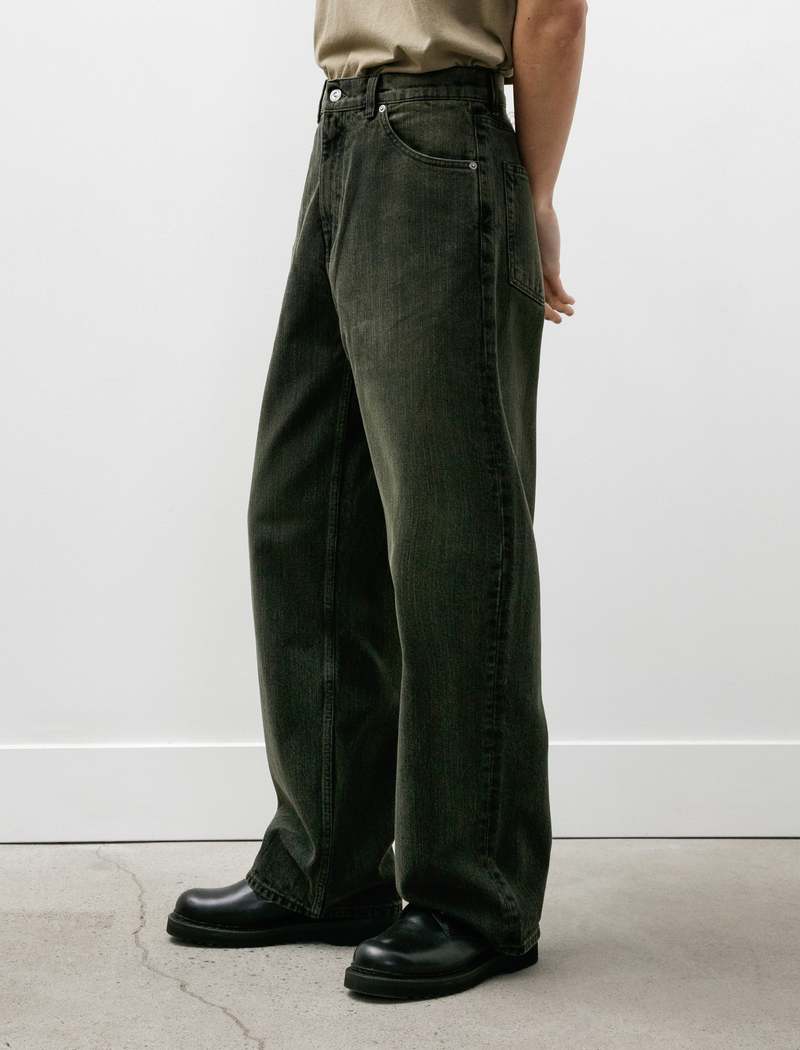 Our Legacy Vast Cut Jeans - Black Sand Chain Twill | Garmentory