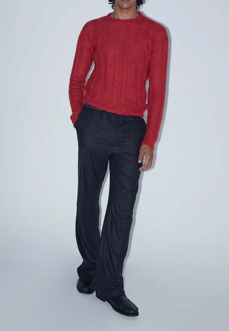 トップス paloma wool red wool knit lapel sweater Red Wool Knit Lapel Sweater by Paloma Wool from Japan | eBay
