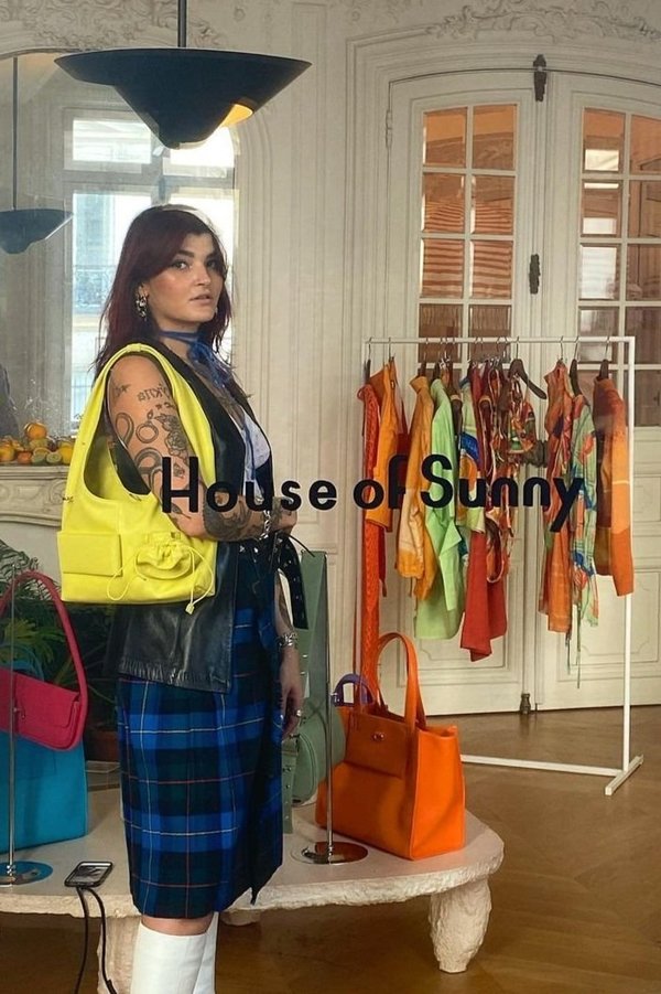 House of Sunny The Sling Bag - Limoncello | Garmentory
