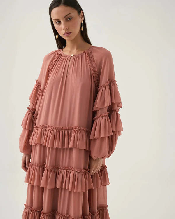Aje Mina Maxi Dress - Terracotta | Garmentory