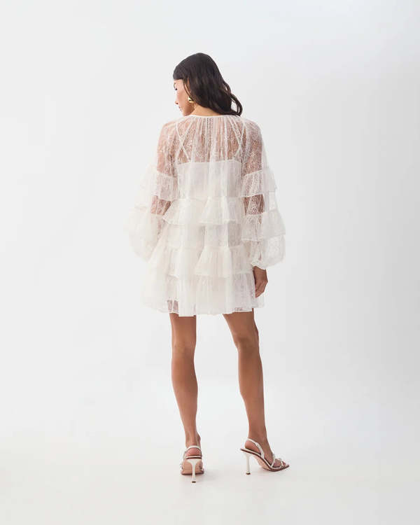 the ivory puff dress The Ivory Fairy Puff Sleeve Dress