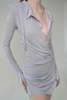 CARO CHIA Lans Shirt Dress - Baby Blue - Thumbnail 3
