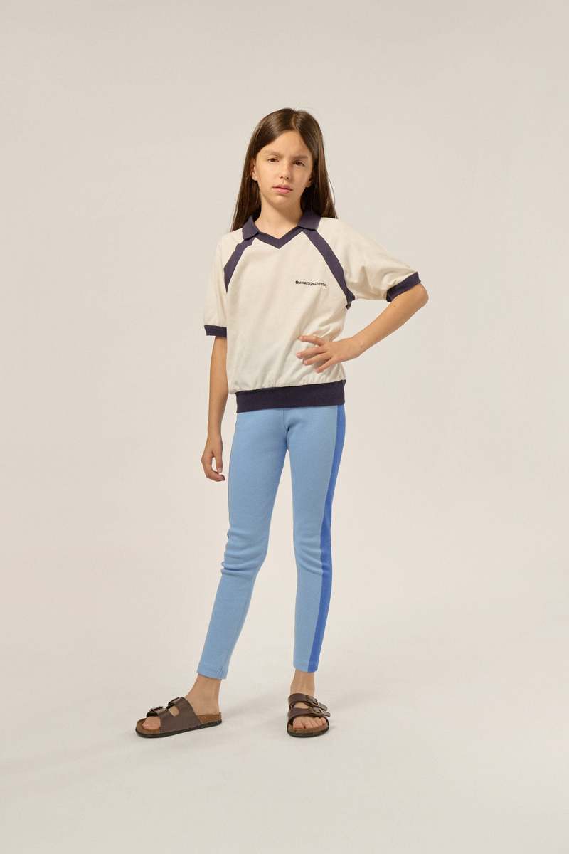 The Campamento Blue Bands Leggings - Blue