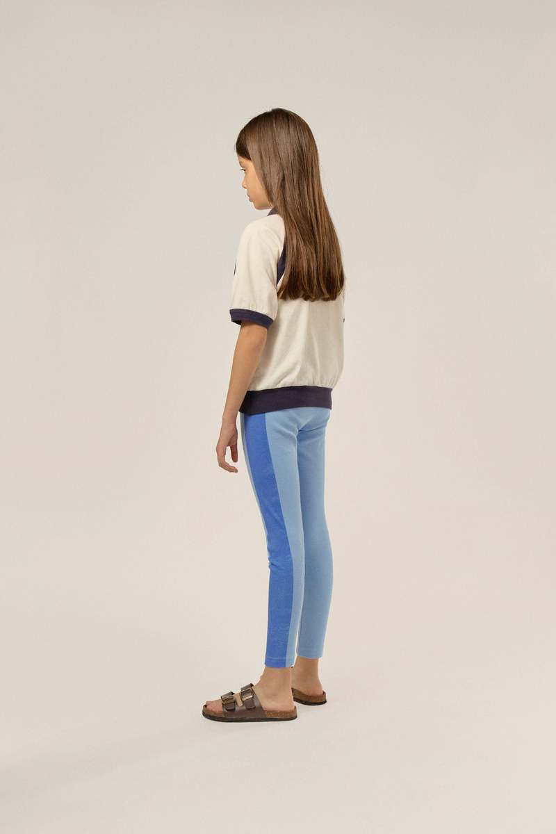 The Campamento Blue Bands Leggings - Blue