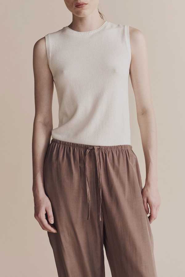 Mijeong Park Drawstring Wide Leg Pants - Mocha | Garmentory