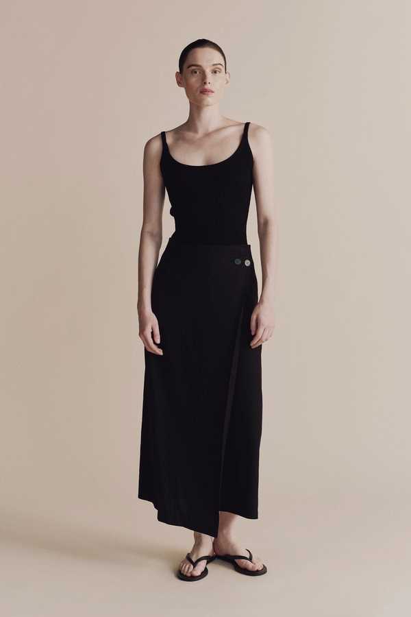 Mijeong Park Ribbed Knit Tank - Black