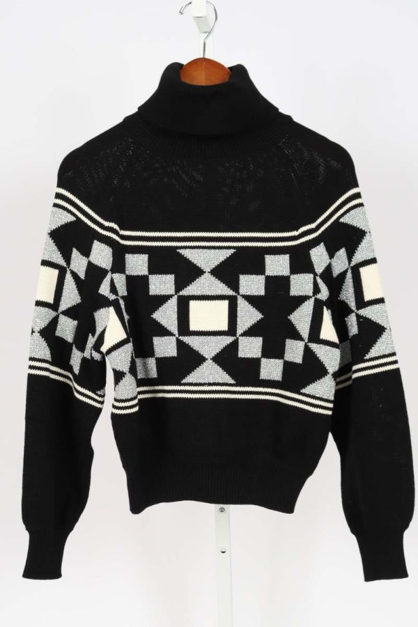 high sport Lara Turtleneck - Black Combo