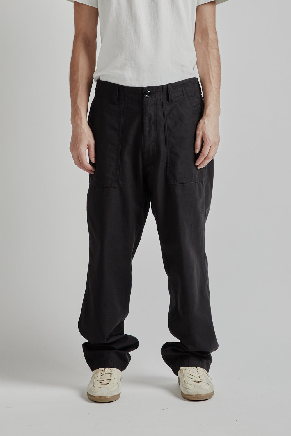 FRIZMWORKS Back Satin Fatigue Pants - Black | Garmentory