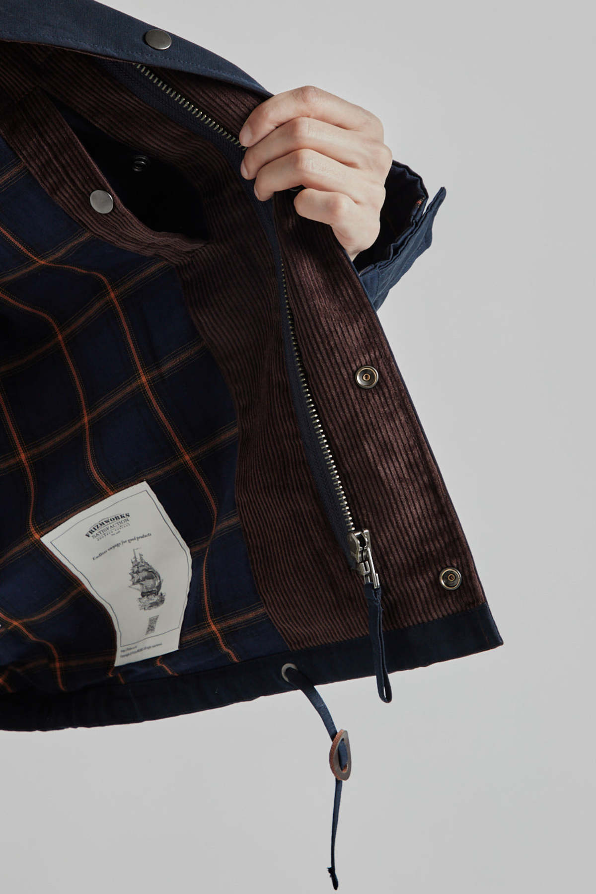 FRIZMWORKS Heritage Hunting Jacket - Navy - Image 12 of 13