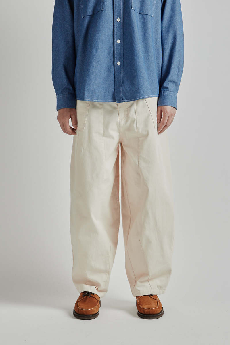 FRIZMWORKS Twill Balloon Pants - Ivory | Garmentory