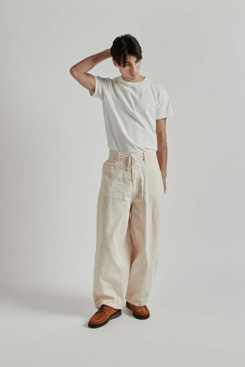 FRIZMWORKS Twill Balloon Pants - Ivory | Garmentory