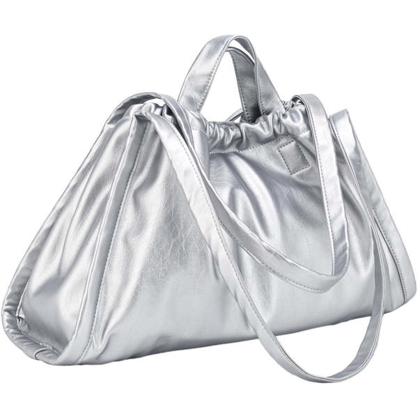 ●NERDY● Glossy Cloud Quilting Bag (Medium) HVISK Sage Medium Shiny Structure - Silver Cloud | Garmentory