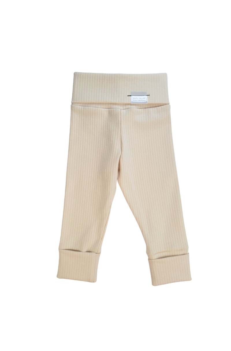 Kid's Stuff Grow With Me Leggings - Oat Milk