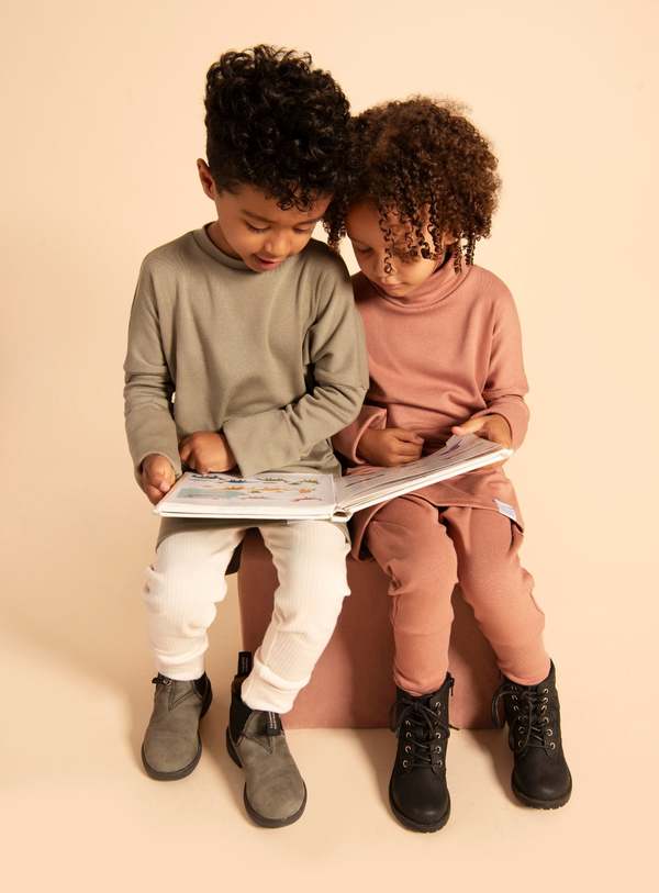 Kid's Stuff Grow With Me Leggings - Oat Milk