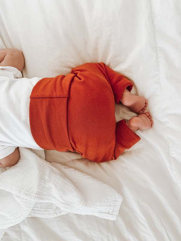 Kid's Stuff Grow With Me Pants - Groovy Orange