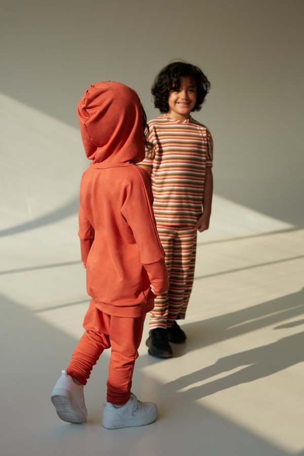 Kid's Stuff Grow With Me Pants - Groovy Orange
