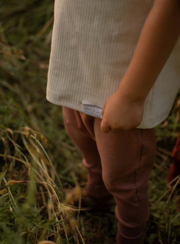 Kid's Stuff Grow With Me Pants - Toasted Almond