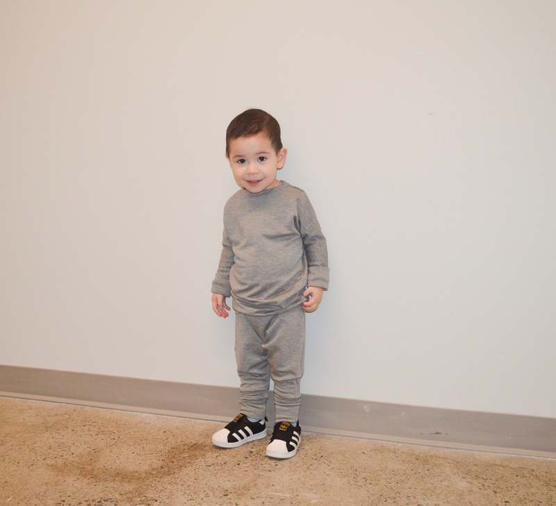 Kid's Stuff Grow With Me Sweater - Grey Cloud