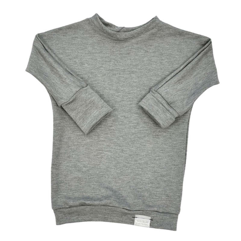 Kid's Stuff Grow With Me Sweater - Grey Cloud