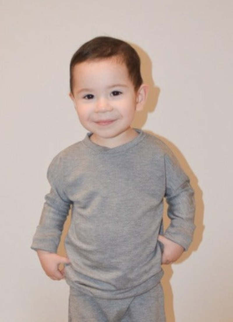 Kid's Stuff Grow With Me Sweater - Grey Cloud